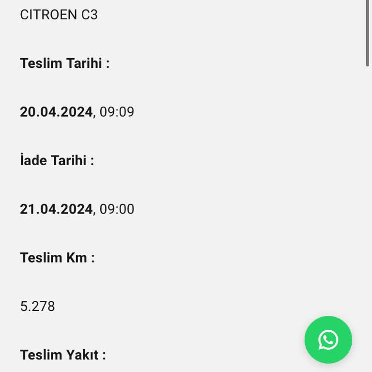 Sixt Kiralama Sürecinde Yaşanan Mağduriyet