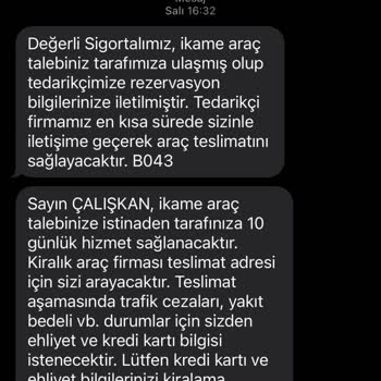 Neova - Zeplin Car İkame Araç Sorunsalı