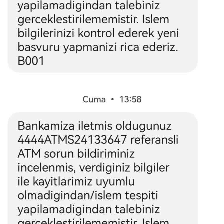 Ziraat Bankası VakıfBank ATM De Param Sıkıştı.