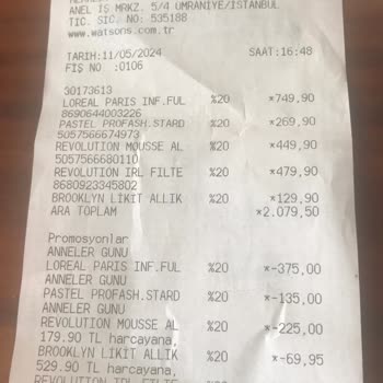 Watsons Yanlış Ürün Tavsiyesi Ve Değişim Talebi