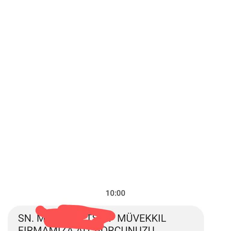 Metka Hukuk (SMS) Haksız Borç İddiasına Karşı Tepkim
