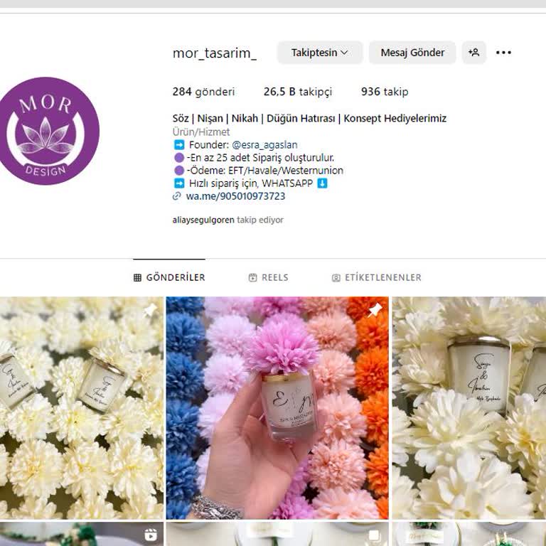 Mor_tasarim_ (Instagram) Ücretini Ödediğim Halde Ürünlerimi Göndermediler
