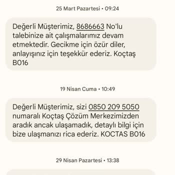Koçtaş Pişmanlıktır İade Yapılmıyor