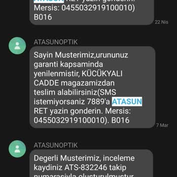 Atasun Optik Rayban Gözlükte Kalite Ve Konfor Sorunu