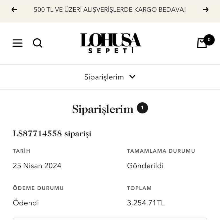 Lohusa Sepeti Para İadesini Yapmıyor