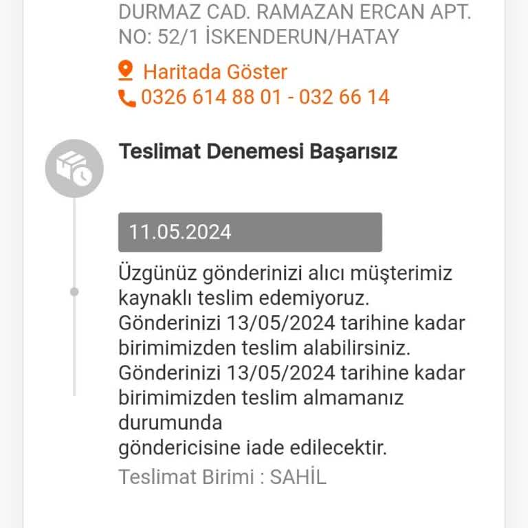 MNG Kargo Kargomun Teslimat Yapılmaması