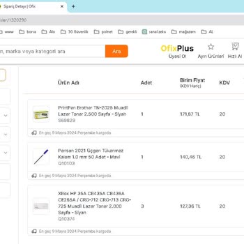 Ofix.com Ofix 1 Hafta Oldu Hala Ürünleri Teslim Etmedi.