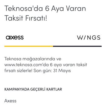 Akbank Juzdan Uygulaması Teknosa'da 6 Aya Varan Taksit Fırsatı