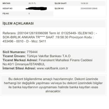 Şok Marketler Çift Çekimden Kaynaklı Para İadesinin Yapılmaması.
