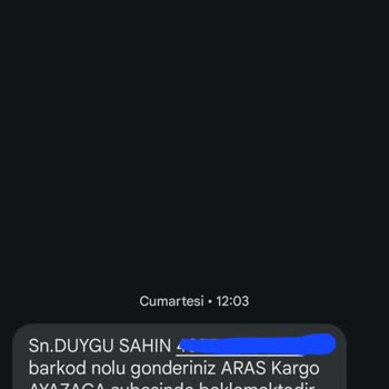 Aras Kargo Kargom Kapıya Gelmedi