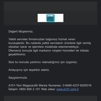 A101'den Alınan Stanley Pişmanlıktır