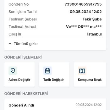 Trendyol Exspres Kargom Hareket Görmüyor