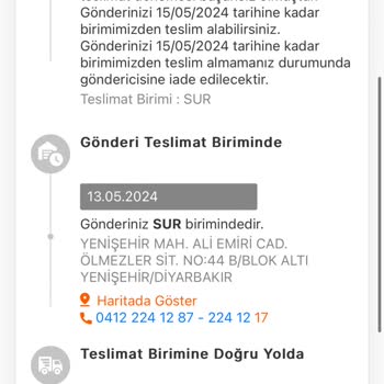 MNG Kargo Dağıtıma Bile Çıkarmadan Teslim Edilemedi Diye Yazıyor