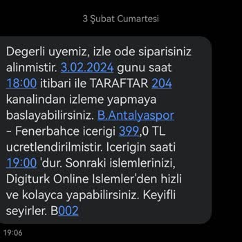 Tuzaklama Faturalandırma Yapan Digiturk.