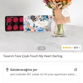 Çiçek Sepeti Görseldeki İle Alakasız Ve Eksik Ürün Gönderiyor