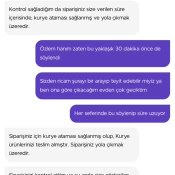 Getir Müşteri Hizmetleri Ve Kurye