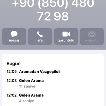 0850 484 12 92 Numaralarından Bıktım