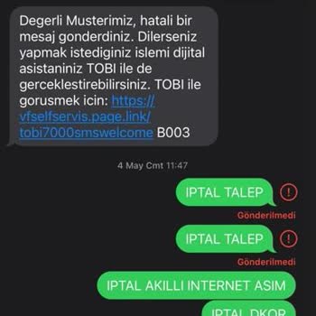 Vodafone'un Paket Aşım Durma Özelliğinin Durmaması