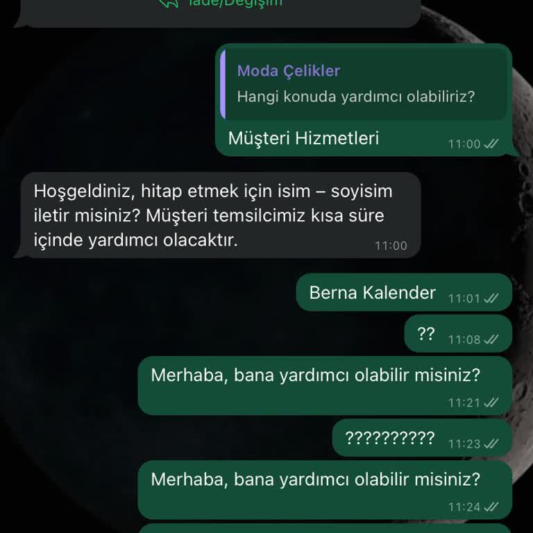 Moda Çelikler Asla Alışveriş Yapmaya Değecek Bir İşletme Değil