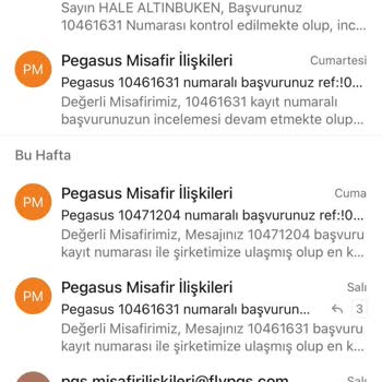 Pegasus Havayolları Bilet Değişikliği