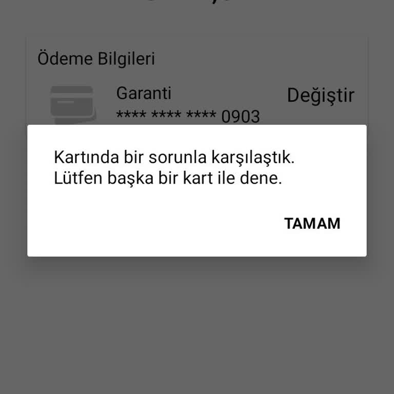 Martı Hesap Sorunu Var, Ödeme Yapamıyorum