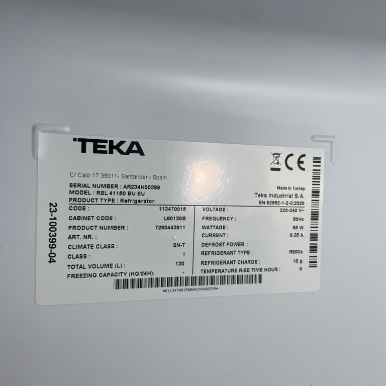 Teka Ankastre Pişmanlık Duyuyoruz