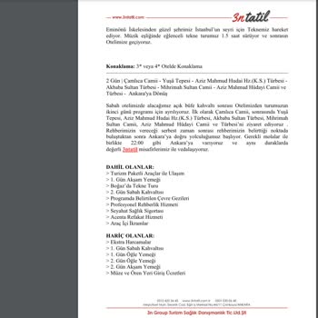 3ntatil Ankara-İstanbul Turu Hayal Kırıklığı Ve Mağduriyet