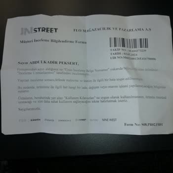 In Street Sürekli Karşılaşılan İade Prosedürü