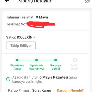 Sürat Kargo Kargom Kayboldu, Bilgi Alamıyorum!