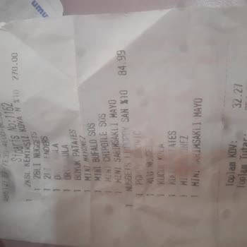 Popeyes Ürünler Yari Yarıya Eksik Verme