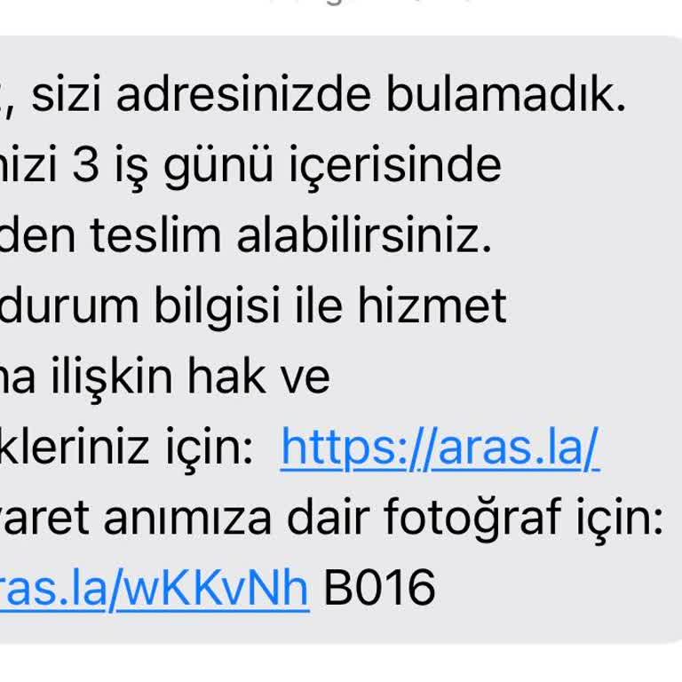 Aras Kargo Evde Olduğum Halde Evde Yok! Müşteri Hizmetleri Ulaşılmıyor!