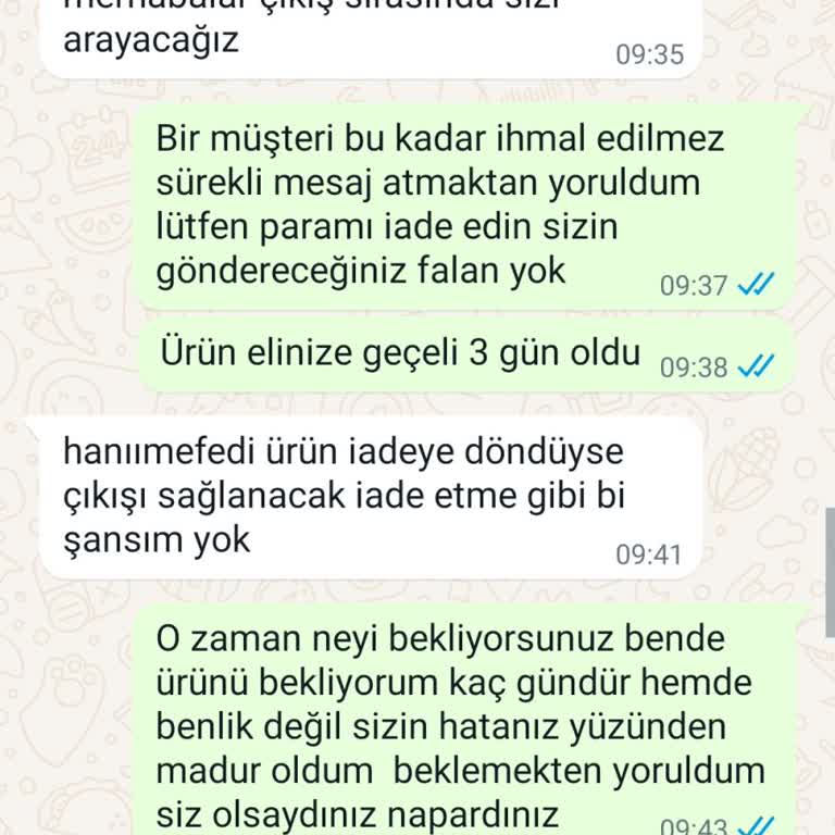 Koltuk.sandalye.kiliflarim (Instagram) Para İadesi İstiyorum