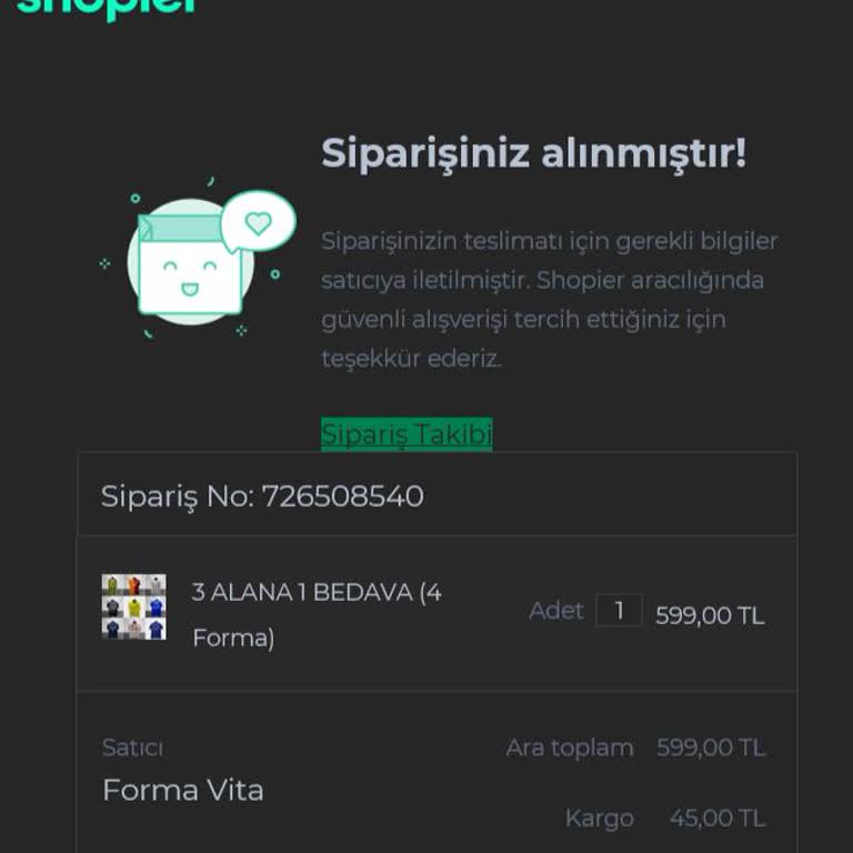 Shopier Sipariş İptal Talebi