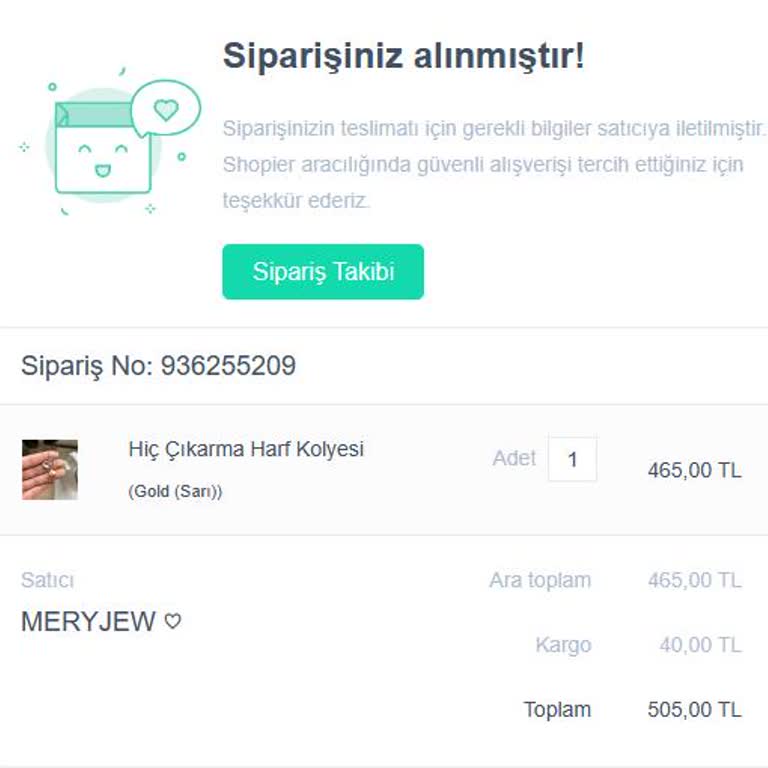 Meryjew Ürünleri Göndermiyor. 2 Haftadır Bekliyorum.