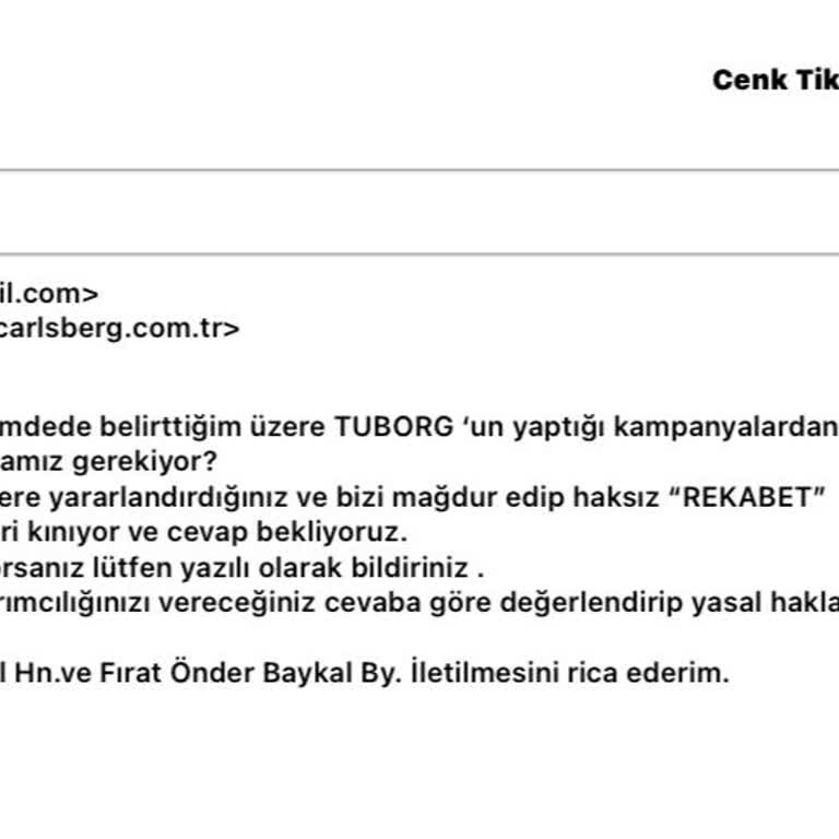 Tuborg Haksız Rekabet Yaptırıyor