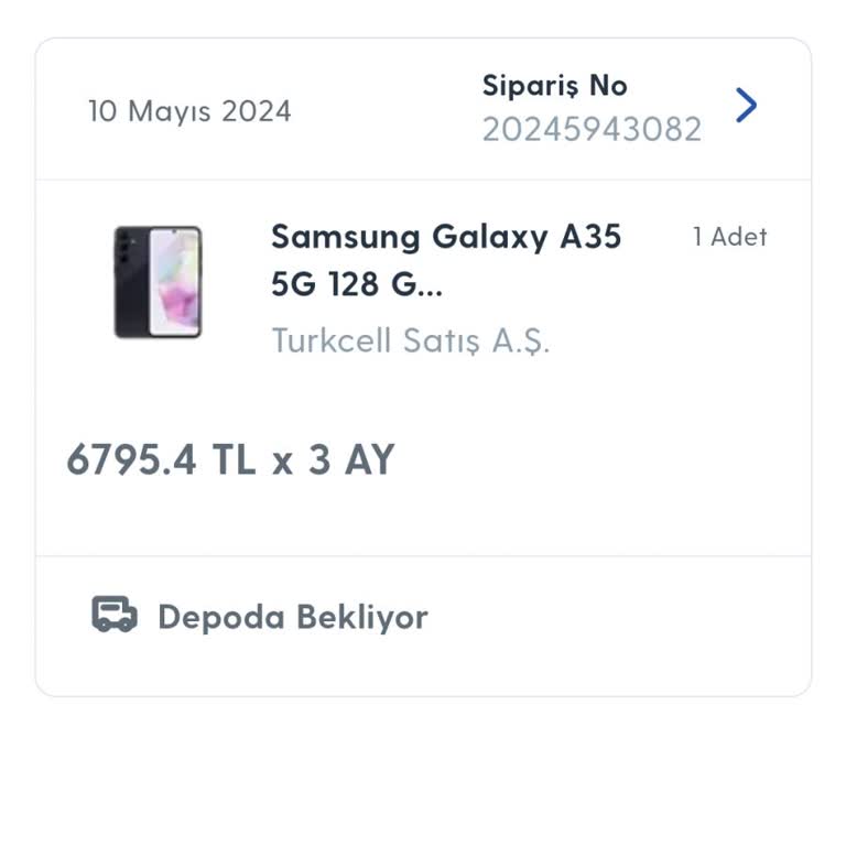 Turkcell Pasaj Kargomun Neden Gelmediğini Öğrenmek İstiyorum