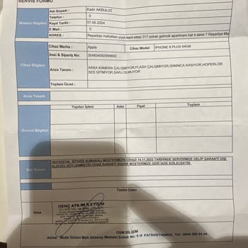 Osm Bilişimden Alınan Yenilenmiş Cihaza Verilen Garanti Yalanı