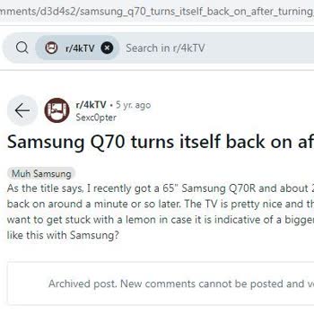 Samsung QLED TV Kendiliğinden Açılma Sorunu