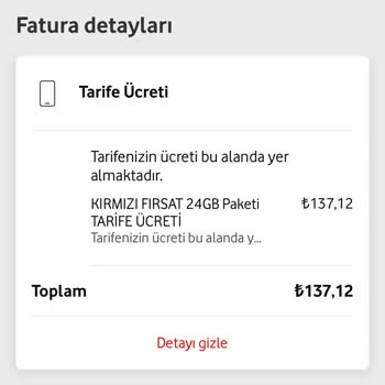 Vodafone Kırmızı Fırsat 24GB