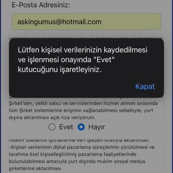 Stellantis Türkiye Stellantis KVKK Suçu İşliyor! Yurt Dışına Kişisel Bilgi Paylaşıyor!