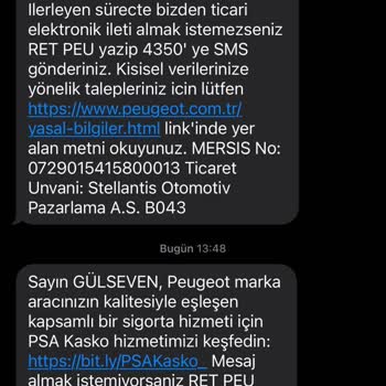 Peugeot KVKK Suçu İşliyor!