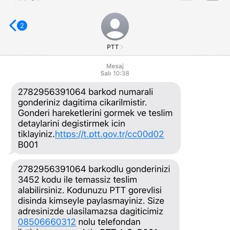 PTT Kargo Tarafıma Teslim Olmayan Kargo