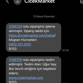 Cicekmarket.com Solgun Ve Alakasız Çiçek Mağduriyeti