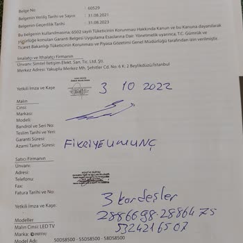 Dijitsu Televizyon Görüntü Arızası