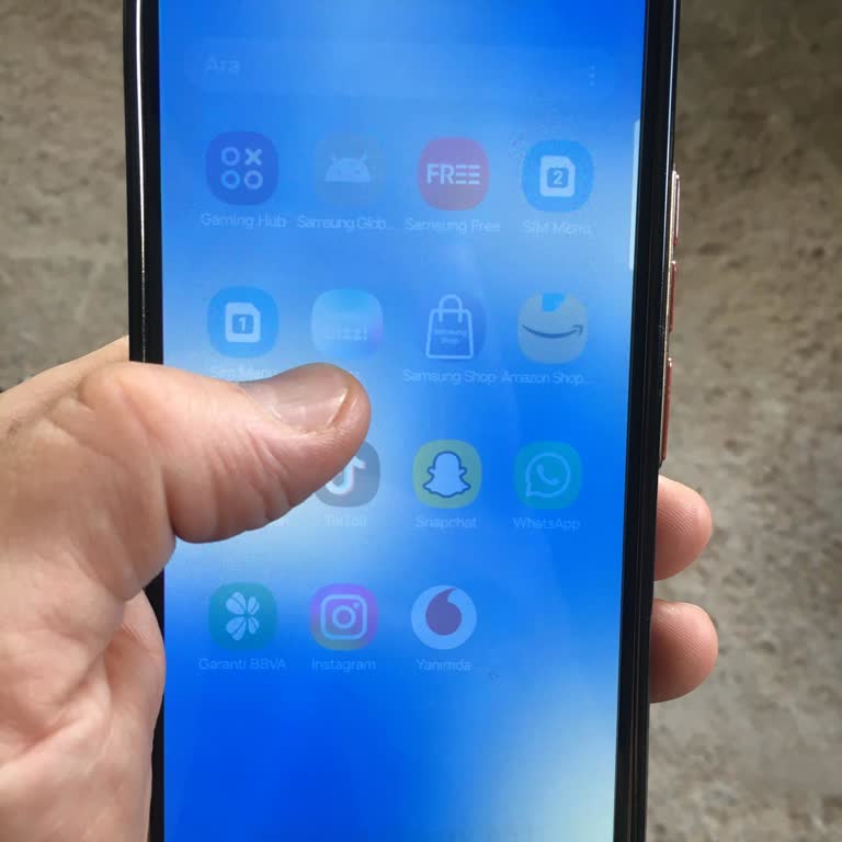 Samsung A53 Ekranda Soluk Yazı Sorunu