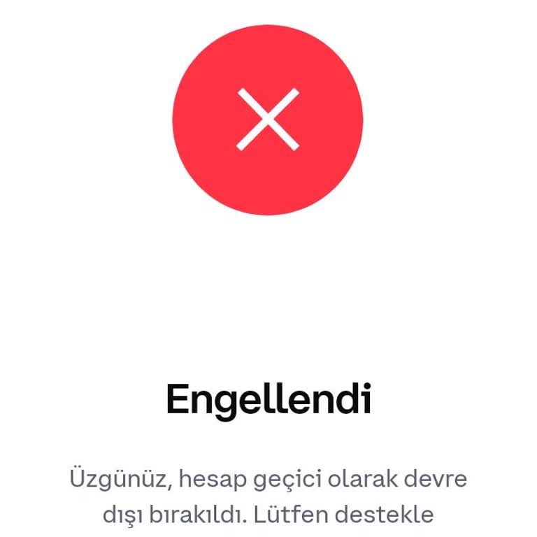 Coinbase Üyeliğim Devre Dışı Bırakıldı