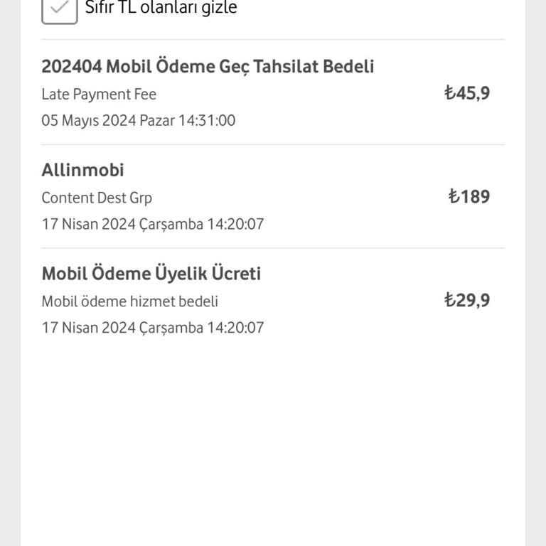 Vodafone Allinmobi Üyeliğimin İptalini İstiyorum