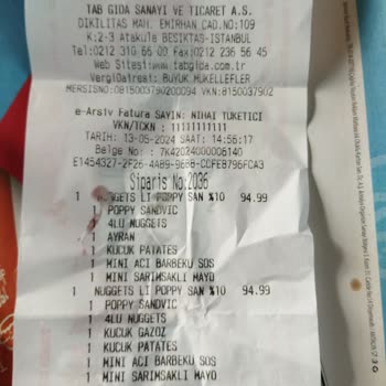 Popeyes Görsel Ce Verilen Menü