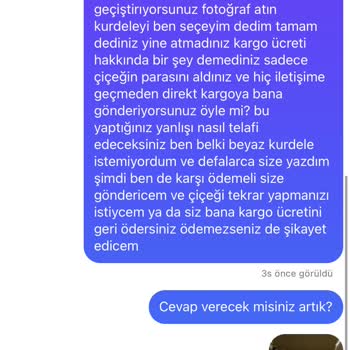 Gelincicegi_flora (Instagram) Kargo Ücreti Alıp Engellediler