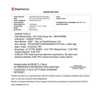 Rabi Mobilya sahte Instagram Sayfasından Alışveriş Dikkat !!